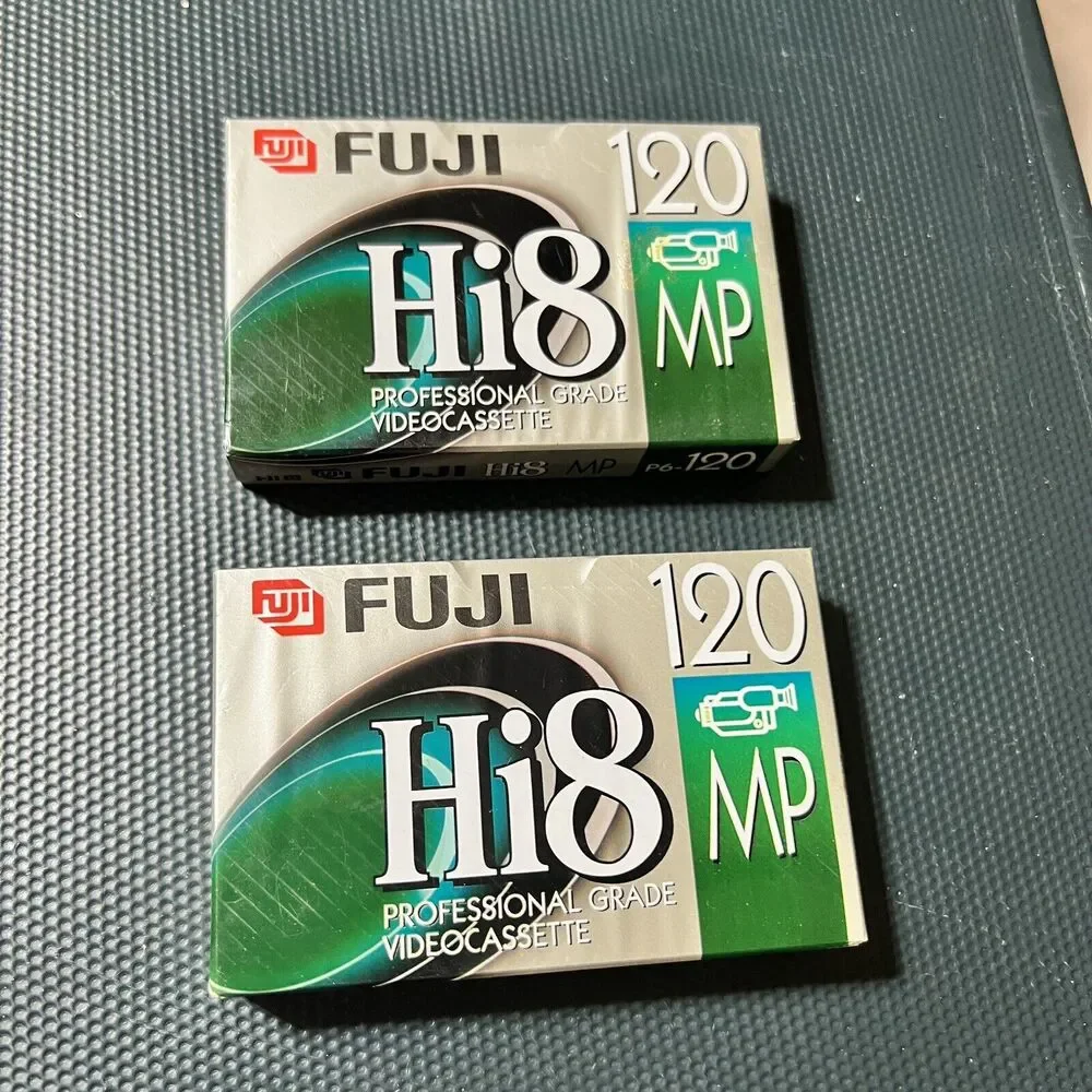 FujiFilm Hi8 MP120 Professional Video Tapes Blank Sealed Lot of 2